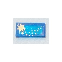 LEGO 3069bpx39 Tile 1 x 2 with Stars Pattern