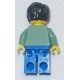 LEGO hp038 Harry Potter, Sand Green Sweater Torso, Blue Legs (2003)