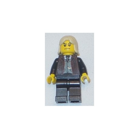 LEGO hp039 Lucius Malfoy, Black Suit Torso, Black Legs (2003)