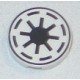LEGO 4150ps6 Tile 2 x 2 Round with SW Galactic Republic Pattern