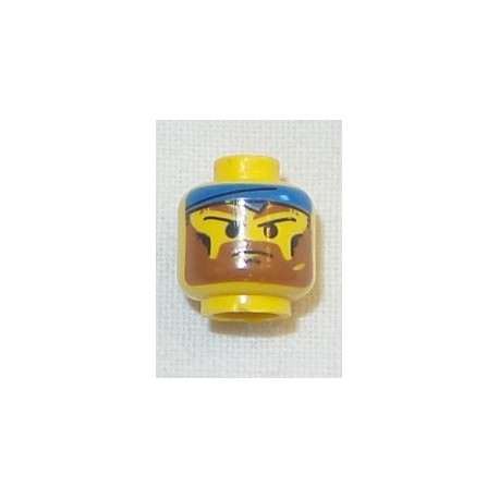 LEGO 3626bpah Minifig Head with Rock Raiders Bandit Pattern