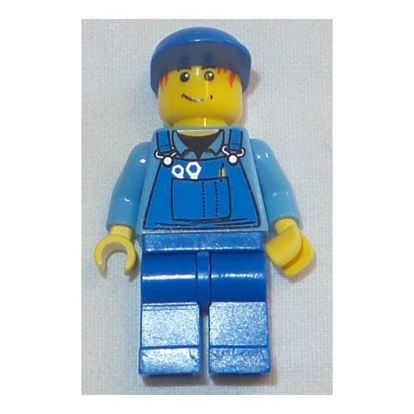 LEGO cty02050 Overalls with Tools in Pocket Blue, Blue Cap, Messy Red Hair (2007)
