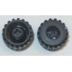 LEGO 41864 Tyre Wide Hard Plastic Treaded with Notched Axlehole