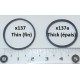 LEGO x137 Rubber Band Square Thin (Diam 24mm)