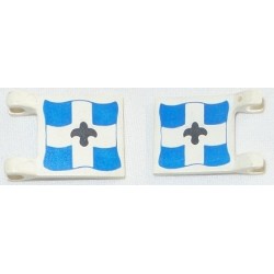 LEGO 2335p04 Flag 2 x 2 with Blue Imperial Guard Pattern