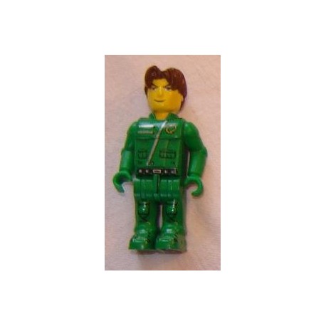 LEGO x272cx31 Creator Figure Jack Stone with Green Legs and Diagonal Zipper
