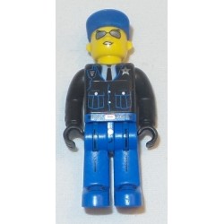 LEGO x272cx14 Creator Figure with Blue Legs, White Shirt, Tie, Star, Sunglasses, and Blue Cap with Star