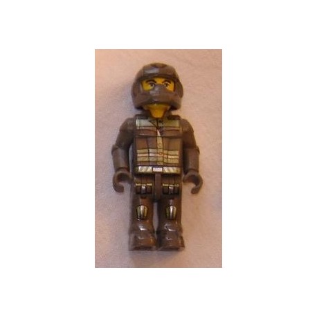 LEGO x272cx29 Creator Figure with Full DkGray Helmet with ResQ Pattern