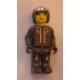 LEGO x273cx13 Creator Figure Helicopter Pilot Female with DkGray Helmet, Silver Stripes, and DkGray Legs