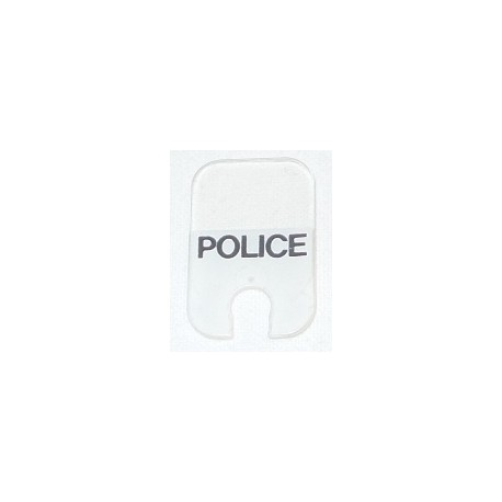 LEGO x473px1 Glass for Motorcycle Windshield with Police Pattern
