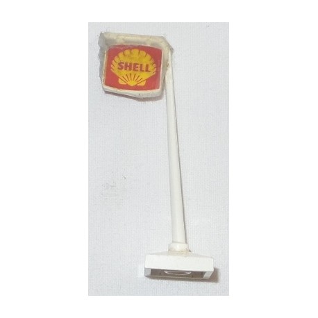 LEGO x454px1 Roadsign Hanging Slanted with Shell Pattern (with damaged / endommagé)
