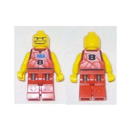 LEGO nba046 NBA Player, Number 8 (without Hair, 2003)