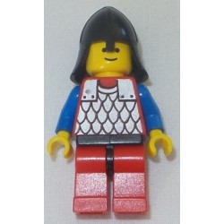 LEGO cas164 Scale Mail - Red with Blue Arms, Red Legs with Black Hips, Black Neck-Protector