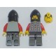 LEGO cas027 Fright Knights - Knight 2, Black Chin-Guard
