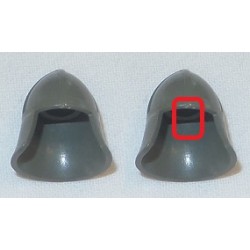 LEGO 3844 Minifig Accessory Helmet Castle with Neck Protector (with damaged)