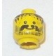 LEGO 3626bpx75 Minifig Head with Black Bangs and Full Beard Pattern