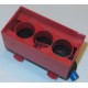 LEGO 3443c04 Train Battery Box Car (Complete Assembly) with Black Base and Red Wheels and blue Roof 6 x 14