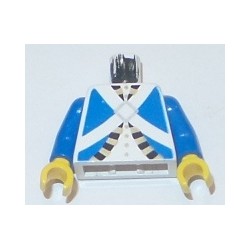 LEGO 973p3n Minifig Torso with Blue Imperial Guard Pattern - blue arms