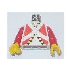 LEGO 973p3q Minifig Torso with Red Imperial Guard Pattern - red arms