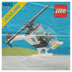 LEGO 6642 Instructions (notice) Police Helicopter (1988)