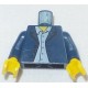 LEGO 973px422 Minifig Torso with Jacket and Light Blue Button Down Shirt Pattern