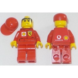 LEGO rac031s F1 Ferrari Record Keeper - with Vodafone Shell Torso Stickers