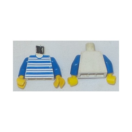 LEGO 973px61c01 Minifig Torso with Blue Horizontal Stripes Pattern (with Blue Arms)