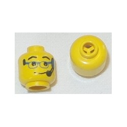 LEGO 3626bpx24 Minifig Head with Glasses and Headset Pattern