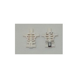 LEGO 93060bd03 Torso Skeleton - Angular Rib Cage with Black Holes and Cracks and White Loincloth Print
