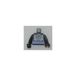 LEGO 973bd0912c01 Torso Muscles and Purple Belt Print, Black Arms and Hands