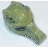 LEGO 12551bd01 Minifig Mask Crocodile with Teeth and Dark Green Spots Print (Chima)