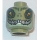 LEGO 3626cbd0885 Minifig Head Crawley, Dual Sided, Crocodile with Dark Green Eye Borders [Hollow Stud]