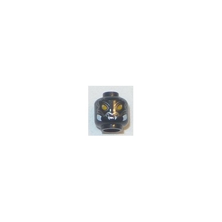 LEGO 3626cbd1079 Minifig Head Scolder / Scorm / Scutter, Scorpion with Orange Eyes [Hollow Stud]