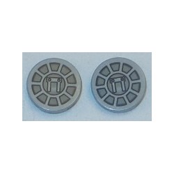 LEGO 4150px19 Tile 2 x 2 Round with Vent Pattern
