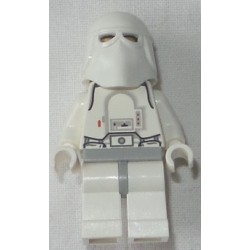 LEGO sw0428 Snowtrooper, Light Bluish Gray Hips, White Hands, Printed Head (2012)