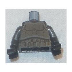 LEGO 973bd1828c01 Torso Armor, Black Detailing without Shoulder Belts Print (Shadow Stormtrooper)