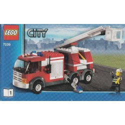 LEGO 7239 Instructions (notice) Fire Rescue Truck (2004) incomplet