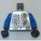 LEGO 973px461 Minifig Torso with UFO Three Blue Rectangles Pattern (with arms and hands)