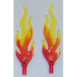 LEGO 85959px1b Minifig Accessory Flame Large with Blended TrYellow