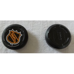 LEGO 44848 x135 Sports Hockey Puck without Axlehole (with sticker)