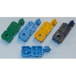 LEGO 47431 Technic Brick 2 x 2 with Axleholes, Vertical Click Rotation Hinge, and Fist