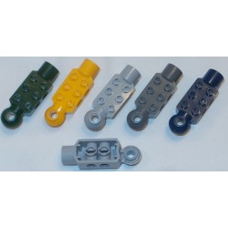 LEGO 47454 Technic Brick 2 x 3 with Holes, Horizontal Click Rotation Hinge, and Socket