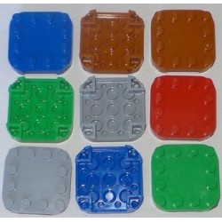 LEGO 66792 Plate Round Corners 4 x 4 x 2/3 Circle with Reduced Knobs
