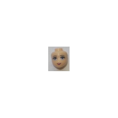 LEGO 93212 Minidoll Head with Light Blue Eyes, Pink Lips and Open Mouth Print