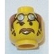 LEGO 3626bpak Minifig Head with Rock Raiders Docs Pattern