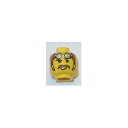 LEGO 3626bpak Minifig Head with Rock Raiders Docs Pattern