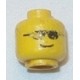 LEGO 3626bp04 Minifig Head with Standard Grin and Sunglasses Pattern