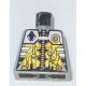 LEGO 973px132 Minifig Torso with Silver and Gold Circuitry Pattern (without Arms and Hands)