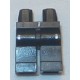 LEGO 970c00bd0494 Minifig Legs and Hips with Dark Blue Seams and Knee Pads and Silver Zipper Pulls Print