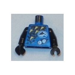 LEGO 973px96c01 Minifig Torso with Triangles, Dolphin, and Gauges Pattern